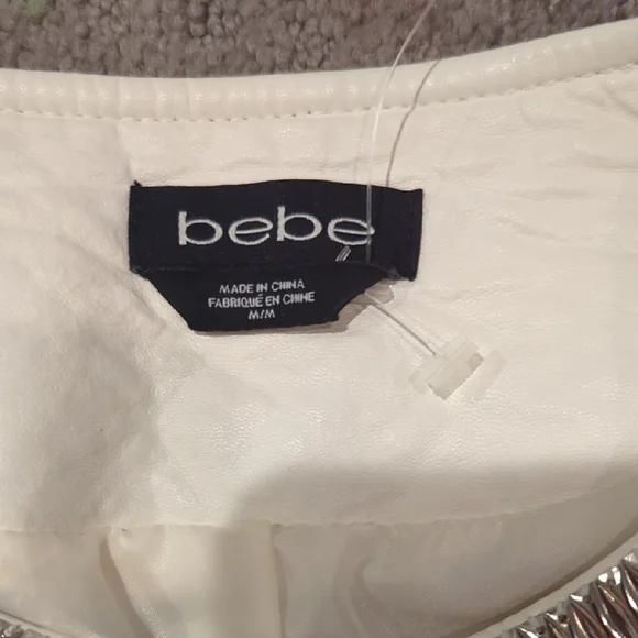 Bebe - Faux Leather Jacket with Silver Details - Picture 2 of 3